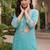 women floral embroidered regular thread work kurta with trousers & with dupatta