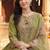 women floral embroidered regular thread work liva kurta with palazzos & with dupatta