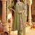 women floral embroidered regular thread work liva kurta with palazzos & with dupatta
