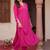 women ethnic motifs embroidered regular thread work kurta with trousers