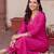 women ethnic motifs embroidered regular thread work kurta with trousers