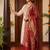 women ethnic motifs embroidered regular kurta with trousers & with dupatta