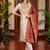 women ethnic motifs embroidered regular kurta with trousers & with dupatta