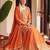 women ethnic motifs embroidered regular kurta with sharara & with dupatta
