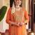 women ethnic motifs embroidered regular kurta with sharara & with dupatta