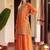 women ethnic motifs embroidered regular kurta with sharara & with dupatta