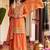 women ethnic motifs embroidered regular kurta with sharara & with dupatta