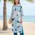 women floral printed regular cotton kurta with trousers