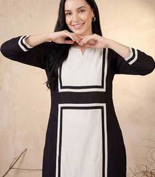 women colourblocked regular chanderi silk kurta with trousers
