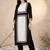 women colourblocked regular chanderi silk kurta with trousers