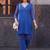 women leheriya printed regular kurti with trousers