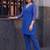 women leheriya printed regular kurti with trousers