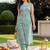 women floral printed regular cotton kurta with trousers