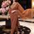 women ethnic motifs embroidered regular thread work liva kurta with trousers & with dupatta