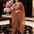 women ethnic motifs embroidered regular thread work liva kurta with trousers & with dupatta