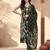 women printed regular cotton kurta with trousers & with dupatta