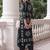 women ethnic motifs printed regular kurta with harem pants