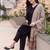 women ethnic motifs regular kurta with trousers & with dupatta