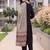 women ethnic motifs regular kurta with trousers & with dupatta