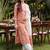 women floral printed regular thread work cotton kurta with palazzos & with dupatta