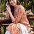women floral printed regular thread work cotton kurta with palazzos & with dupatta