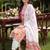 women floral printed regular thread work cotton kurta with palazzos & with dupatta