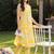 women printed regular cotton kurta with trousers