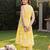 women printed regular cotton kurta with trousers