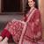 women floral printed regular cotton kurta with trousers & with dupatta