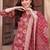 women floral printed regular cotton kurta with trousers & with dupatta