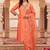 women regular thread work kurta with trousers & with dupatta
