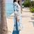 women floral printed regular cotton kurta with trousers