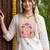 women floral embroidered regular thread work cotton kurta with trousers & with dupatta
