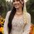 women floral embroidered regular sequinned cotton kurta with trousers