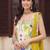women floral printed regular gotta patti kurta with palazzos & with dupatta