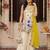 women floral printed regular gotta patti kurta with palazzos & with dupatta