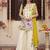 women floral printed regular gotta patti kurta with palazzos & with dupatta