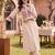 women ethnic motifs embroidered regular thread work kurta with palazzos