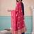 women ethnic motifs embroidered regular kurta with trousers & with dupatta