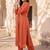 women ethnic motifs embroidered regular mirror work liva kurta with trousers