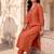 women ethnic motifs embroidered regular mirror work liva kurta with trousers