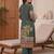 women floral printed regular cotton kurta with trousers & with dupatta