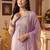 ethnic motifs embroidered mirror work liva kurta with trousers & dupatta