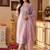 ethnic motifs embroidered mirror work liva kurta with trousers & dupatta