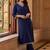 women regular thread work kurta with trousers
