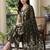women printed regular cotton kurta with trousers & with dupatta