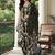 women printed regular cotton kurta with trousers & with dupatta