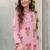 women floral printed regular cotton kurta with pyjamas