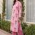 women floral printed regular cotton kurta with pyjamas