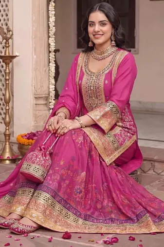 women ethnic motifs embroidered regular kurta with sharara & with dupatta